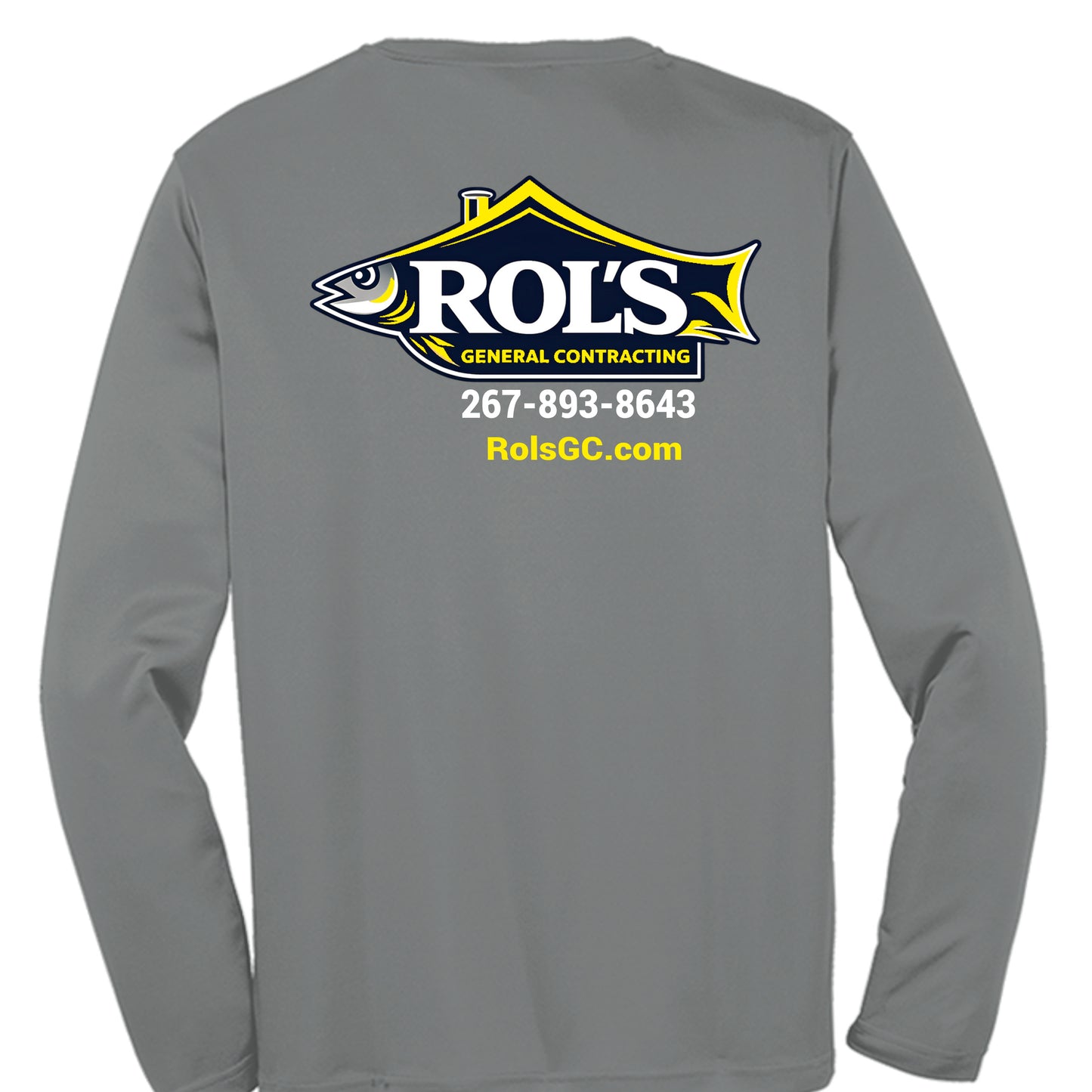 Iron Grey Heather - ST350LS - BACK