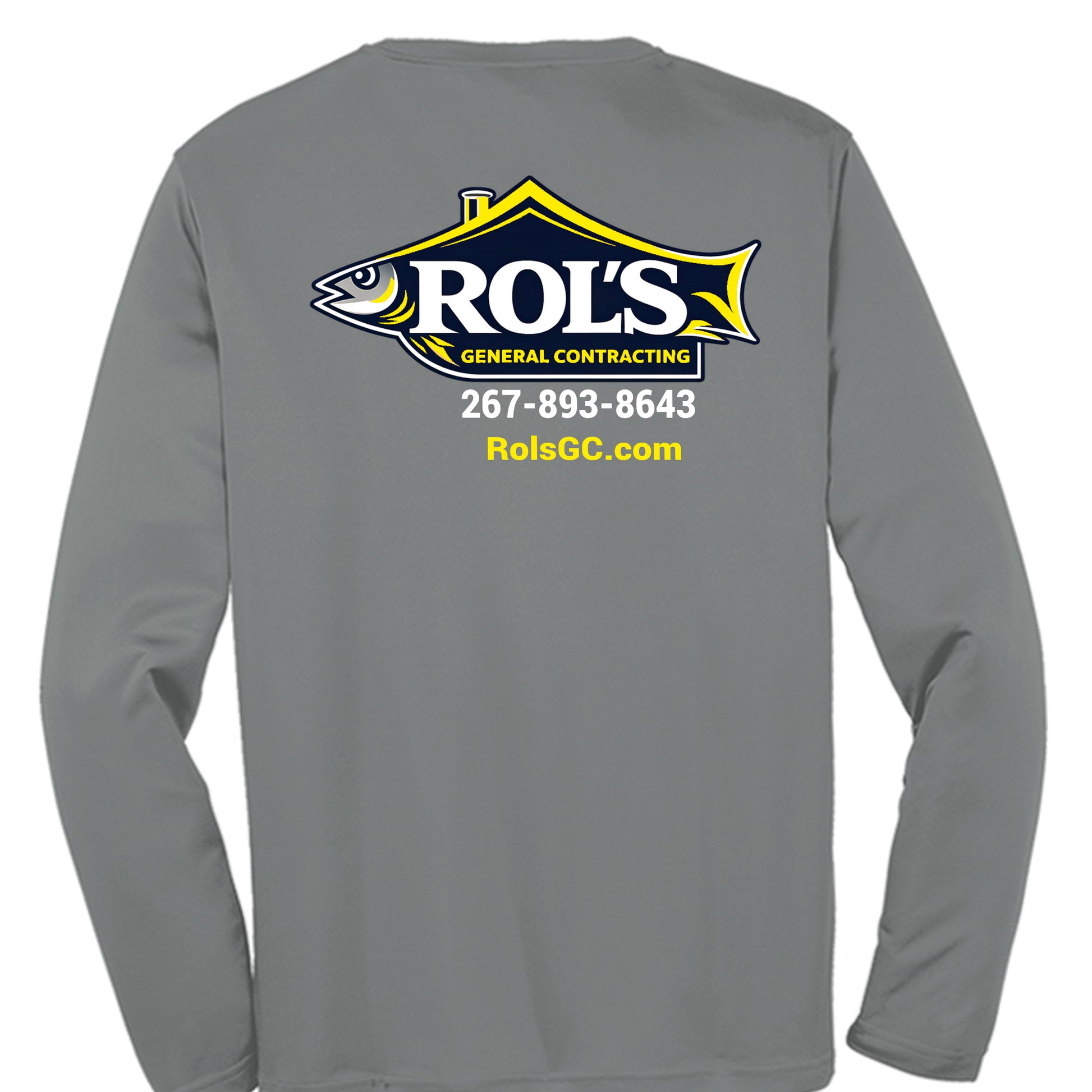 Iron Grey Heather - ST350LS - BACK