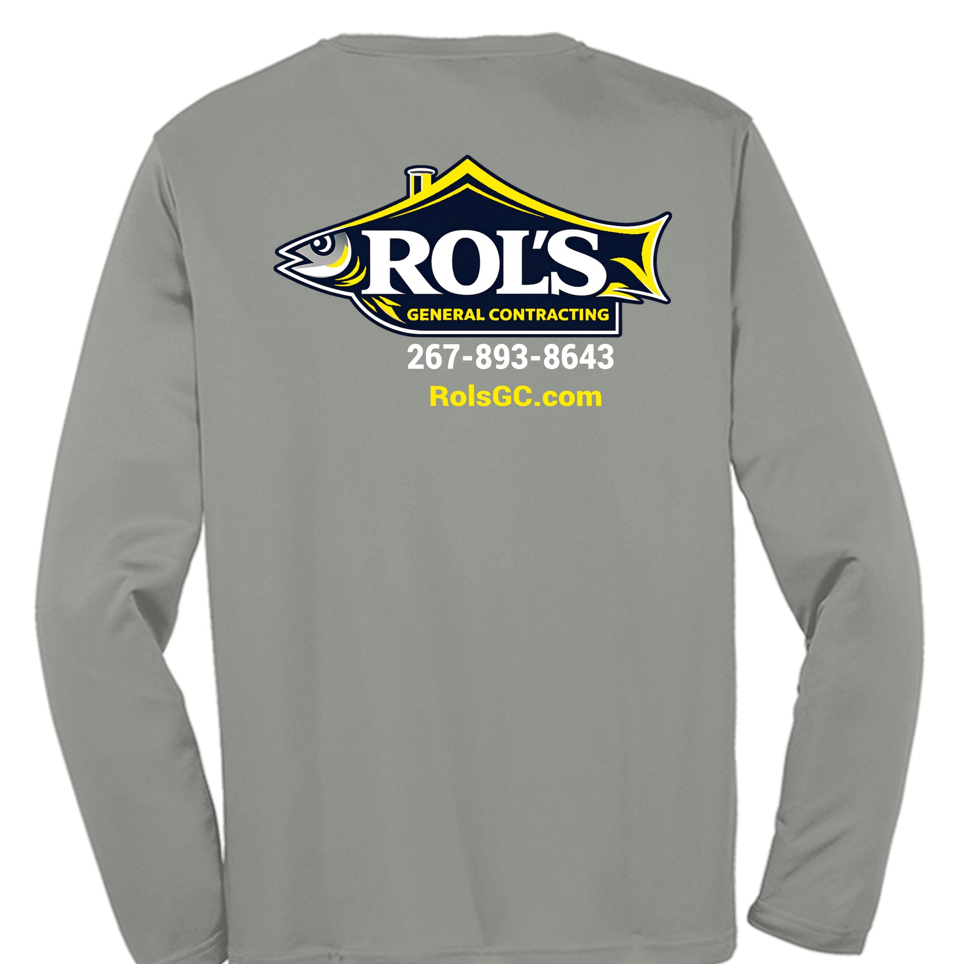 Grey Concrete Heather - ST350LS - BACK